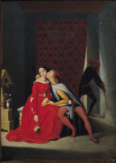 Gianciotto Discovers Paolo and Francesca, 1814 by Jean Auguste Dominique Ingres